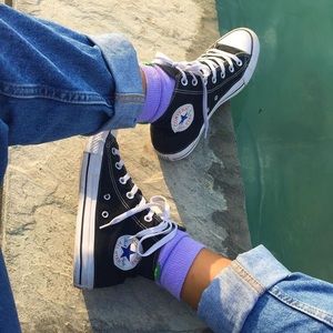black high top converse